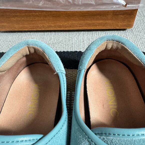 Vionic Orthaheel Sneaker Women 10 Jean Suede Water Resistant SlipOn Show Minimal - Picture 7 of 7
